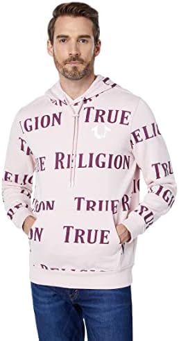 True Religion Men's AO Marca registrada com capuz verdadeiro