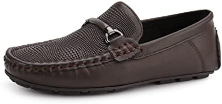 Jabasic Kids Penny Loafer Casual Slip-On Moccasin Flats Boys Dress Shoes