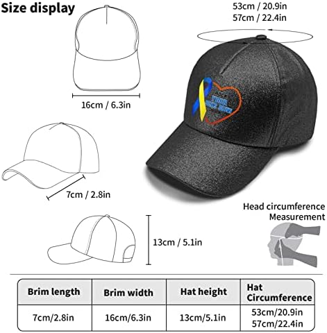 Chapéus para menino boné de beisebol chapéus ajustáveis ​​para garoto, síndrome do mundo do dia do dia do dia síndrome