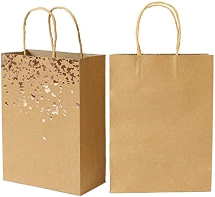 Guolarizi Kraft Paper Bag Paper Brown Sacos de compras de aniversário Armazenamento de roupas para gavetas