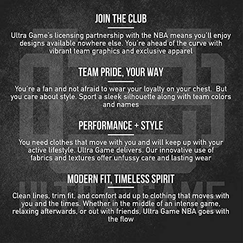 Ultra Game NBA Men's Active Fleece Joggers Sortpants - Disponível em vários jogadores