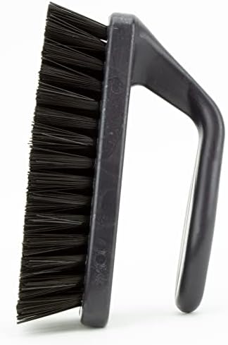 Esparta 40024ec03 Escova de esfoliação de poliéster, escova de mão para limpeza, 6 polegadas, preto