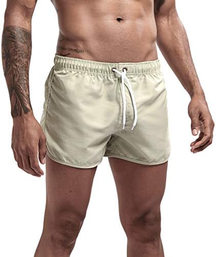 Mens shorts curtos treino masculino de primavera e verão Splicing calça de natação praia Surfando curto