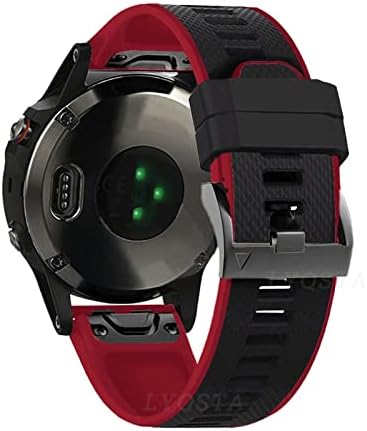 EGSDSE 26 mm Silicone de liberação rápida de silicone para Garmin Fenix ​​6x 6s Pro 5x 5 mais 3HR Enduro Smartwatch EasyFit Wrist