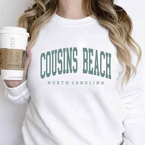 Camisa da Carolina do Norte da Carolina do Norte da Trendy Cousins, camiseta de presente de férias de praia de praia