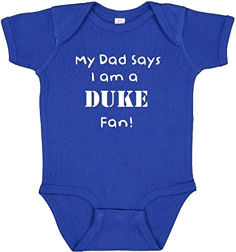 Meu pai diz que eu sou um traje de bebê fã do Duke