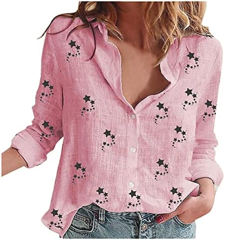 Botão de brunch juniores rosa tshirts blusa de manga longa camisole tees gola gola star gráfico slim túnicos cardigan