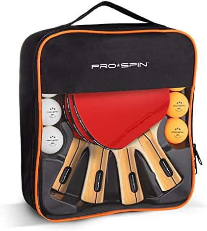 Papdles de pingue-pongue pró-spin-conjuntos de alto desempenho com raquetes de tênis de mesa premium, bolas de pingue-pongue