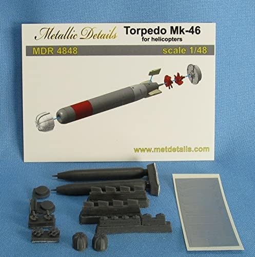 Detalhes metálicos MDR4848-1/48-Torpedo MK-46 para helicópteros