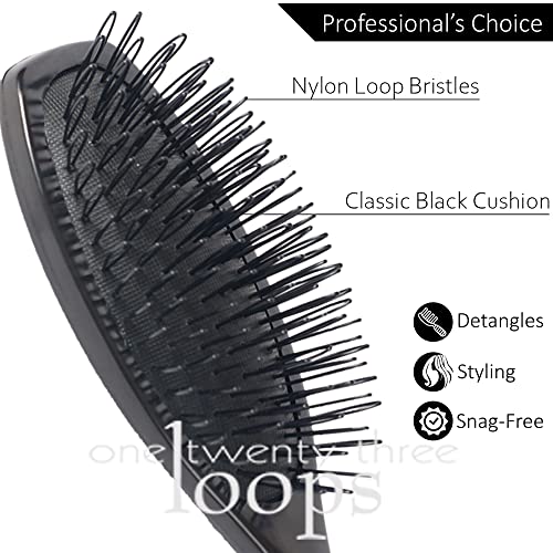 Remysoft um vinte e três loops - Brush de loop - Seguro para extensões de cabelo, tecidos e perucas