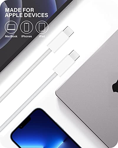 Kuevka 10ft USB C Cabo para iPad 10,9 polegadas 2022, iPad Pro 12,9, iPad Pro11 polegadas, iPad Air, iPad mini 6º USB C a