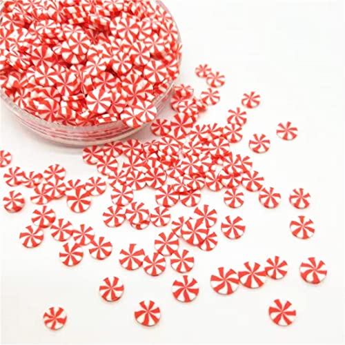 50g/lote Lollipop polymer argila macia aspersão colorida para DIY Partículas de lama Klei Klei de Bonbon Cute