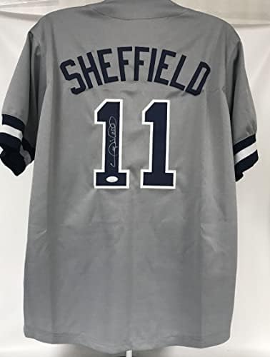Gary Sheffield assinou a camisa de beisebol de Nova York em Nova York - JSA COA