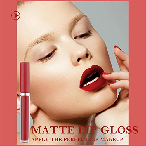 Dime Cosmetics Makeup 3 Color Mattes Glazes Lip Set Mattes impermeabilizada sem pau Veludo de veludo Lip Gloss Lipstick Conjunto