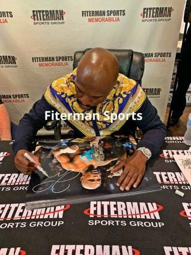Floyd Mayweather assinou autografado 16x20 foto JSA autenticada 1 - Fotos de boxe autografadas
