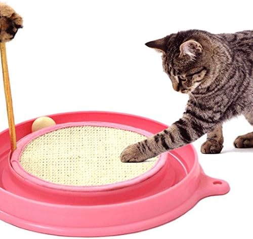 Twdyc Gatos interativos duráveis ​​de brinquedo de papel corrugado Gatos Scratcher Pet Pad Treinamento do Exercício de