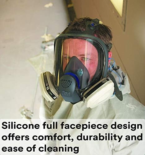 3M Ultimate FX Facepient Facace Piece reutilizável Respirador FF-402, molde, pintura, lixamento, produtos químicos, gases, poeira