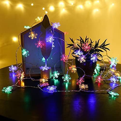 Awear 2m 10lled Christmas Lights Christmas Snowflake String luz