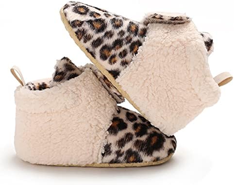 Botas de lã para bebês recém -nascidos chinelos quentes de criança criança botas de inverno com sapatos de futebol interno de fundo