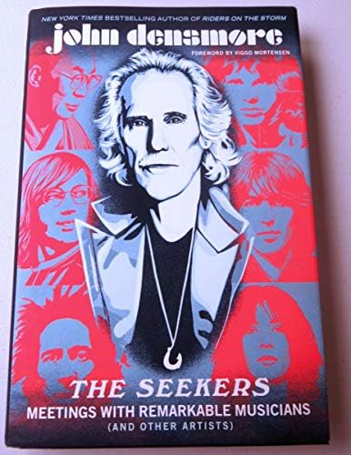 John Densmore assinou o livro de capa dura autografada The Doors the Seekers JSA COA
