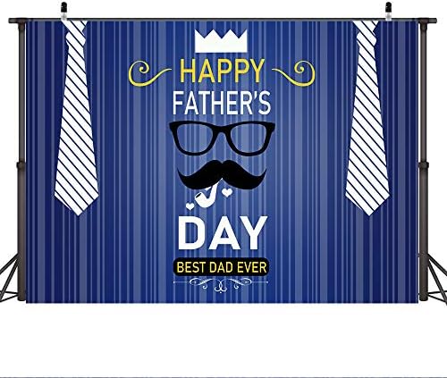 Ticuenicoa 7 × 5ft azul feliz dia do dia dos pais branca gravata branca bigode da festa do dia da festa da festa do pai amor pai