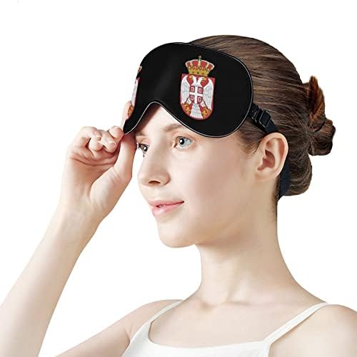 Bandeira da máscara de olho macio da Sérvia eficaz máscara de sono conforto