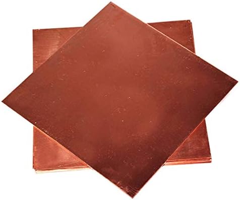 Lucknight Copper Metal Sheet Plate 200x300x0. Placa de metal de cobre cortada de 8 mm placa de latão