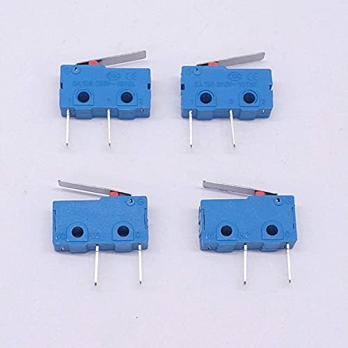 Tintag 10pcs 250v 5a 2 pino 1No switch tact switch Sensível Micro -switch Micro switches Handle limite interruptor
