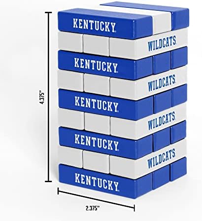 Rico Industries NCAA Kentucky Wildcats Mini Team Travel Team Tower - Game Stackem Wood Stackem