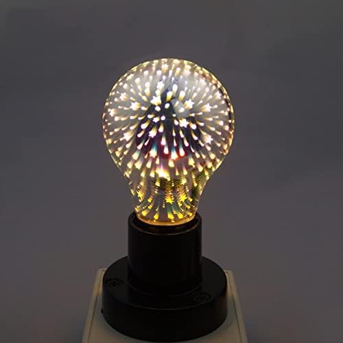 Lâmpadas de fogos de artifício LED de fogos de artifício Edearkar A19 3D 45W 45W E26/E27 LED BULBA DECORATIVA LED,