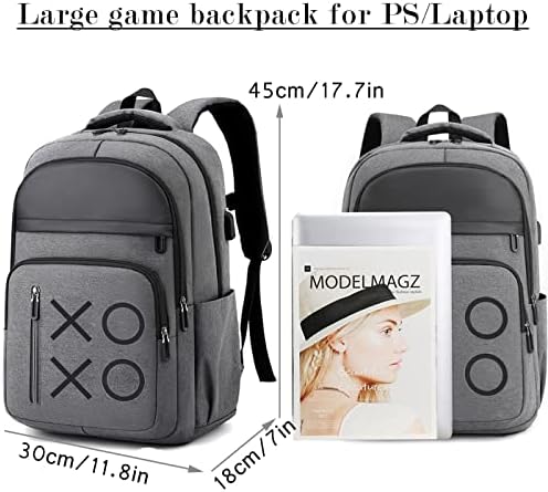 Mochila de jogo YB-OSANA para PS5 Laptop Bag Bag de grande capacidade Travel de transporte de estojo de transporte de console