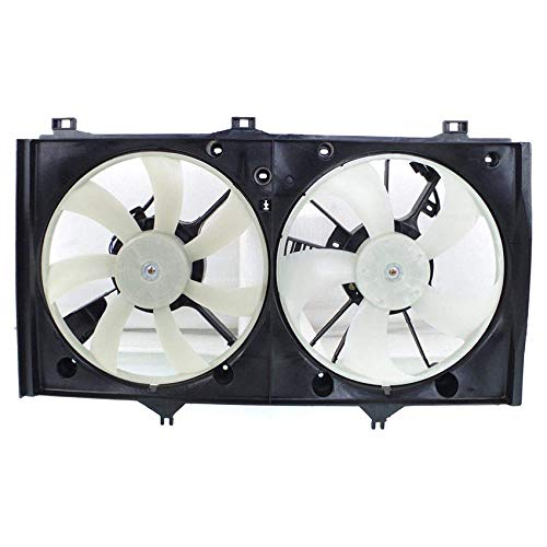 Rareelectrical New Cooling Fan Compatible with Toyota Camry Hybrid 2009-2011 by Part Number 16361-28270 1636128270 16361-28280 1636128280 16363-28270 1636328270 16711-28310 1671128310 TO3115152