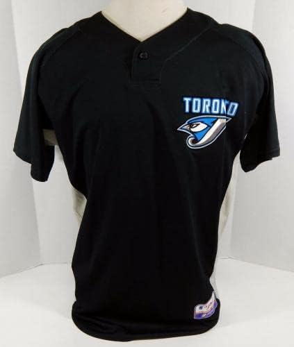 2008-10 Toronto Blue Jays 60 Game usou Black Jersey Batting Practice St 46 092 - Jerseys MLB usada para jogo MLB