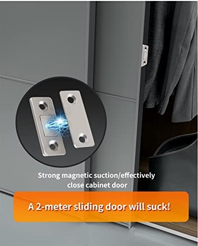 2/set portão forte gabinete magnético pega a porta da porta do ímã da porta escondida da porta mais próxima do parafuso