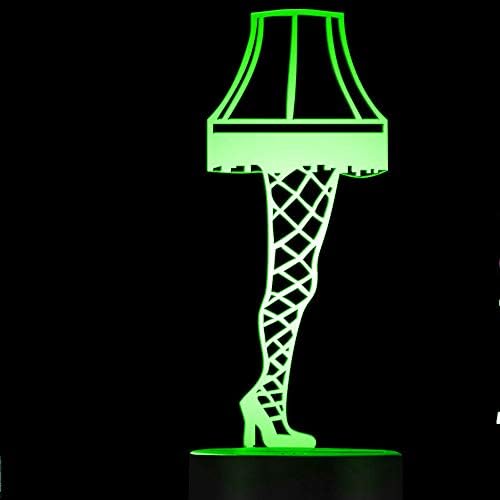 3D Sapatos de salto alto LED LED TOQUE Decoração de mesa mesa de ilusão de ilusão óptica 7 luzes de cor de cor luz de mesa LED