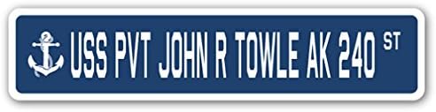 USS PVT John R Towle AK 240 SIGN RUA SILH