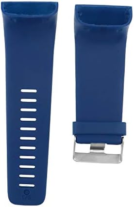 Micro Traders Blue Watch Straps Silicone Band Pulseira de pulseira compatível com o tamanho do rastreador de relógio de surto s