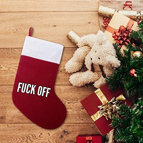 Foda -se de meias penduradas no Natal Meia de Papai Noel para decorações de árvores de Natal Gifts Gifts Gifts