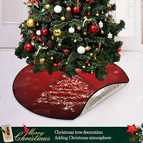 XIGUA Feliz Natal Árvore de Natal Treça Mate 28,3 polegadas, tapete de bandeja à prova d'água para protetor de chão Decorações de festas