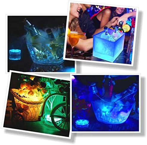 Luzes LED submersíveis ZFBB, 16 cores 4 modos Bateria RGB Floral Lights com controle remoto de 24 teclas