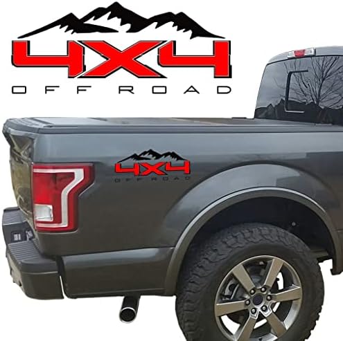 4x4 Off Road Mountain Bedside Vinyl Decal