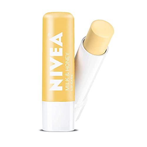 NIVEA Um beijo de leite e mel de defesa natural e cuidados com os lábios calmantes 0,17 oz