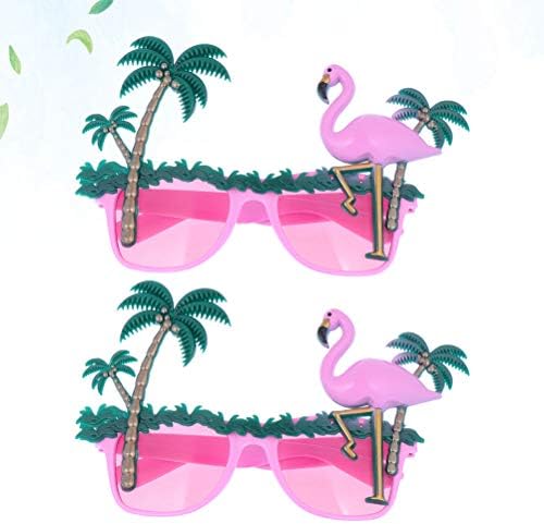 2PCs Flamingo Design Glass