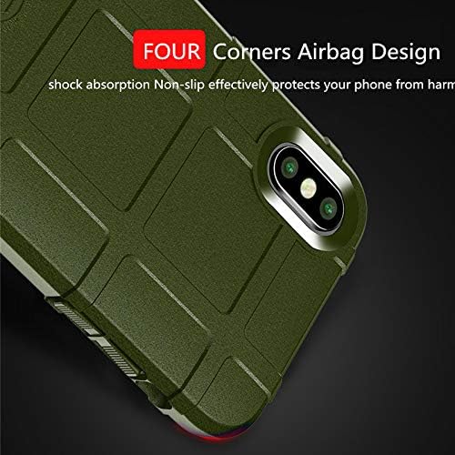 Caso do iPhone XS Max, Labilus tpu espesso de capa de cobertura de protetora tática de armadura e iPhone max - Verde do exército