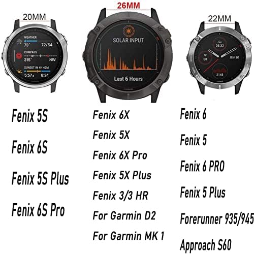 Infri Novo 26mm de aço inoxidável Relógio rápido Banda de relógio para descendência Garmin Mk1 Assista a pulseira EasyFit