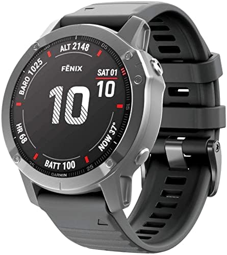 Bdnjn 5pcs 26 mm strap de banda de relógios rápida para Garmin Fenix ​​7 7x 7s 6x Pro Watch EasyFit Wrist Scorre para Fenix ​​6 Pro Smart Watch
