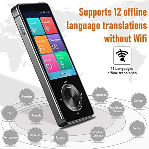 Tradutor de idioma portátil CZDYUF M9 107 Idiomas Wi-Fi/offline de gravação/translatio de foto em tempo real