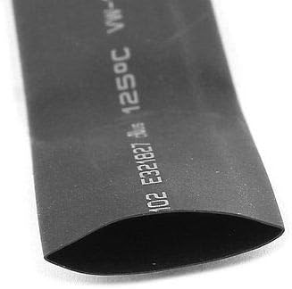 14 mm de isolamento preto de poliolefina tubo de encolhimento de calor 1,5 pés 10pcs