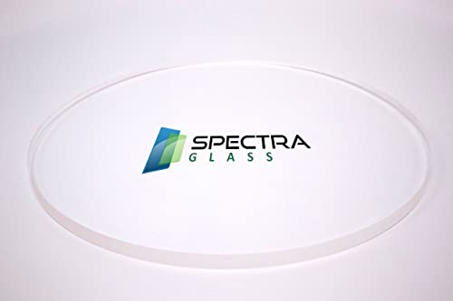 Espectros Vidro de vidro 42 diâmetro 1/4 de espessura acrílico acrílico Lucite Pet Claro transparente círculo redondo com mascaramento