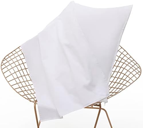 Bedemu travesseiros de tamanho queen size- travesseiros brancos conjunto de 2 com zíper escondido, travesseiros de algodão